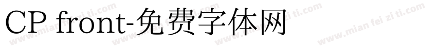 CP front字体转换
